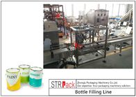 Industriële Automatische Vloeibare Vullende Lijn met Zuiger het Vullen Machine en Automatische Fles Labeler