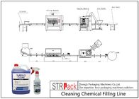 Industriële Flessenvullenlijn die Chemisch Vullend Lijn Stabiel Voltage schoonmaken