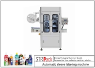 PVC / PET-flessen Automatische hoes Etiketteermachine 150 Flessen / Min