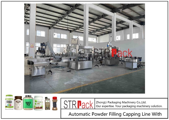 High Speed Auger Filler Pepper Cumin Curry Powder Bottle Rotary Filling Packing Machine