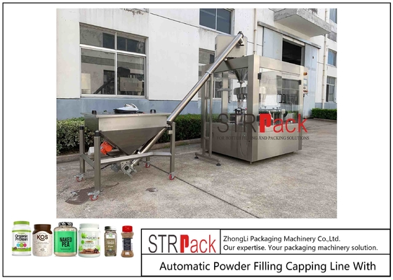 High Speed Auger Filler Pepper Cumin Curry Powder Bottle Rotary Filling Packing Machine
