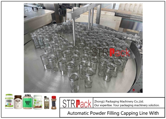 High Speed Auger Filler Pepper Cumin Curry Powder Bottle Rotary Filling Packing Machine