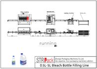 0.5L-5L anti Corrosieve het Flessenvullenlijn van het Duikbleekmiddel met het Afdekken van Machine Etiketteringsmachine voor de Verpakking van de Bleekmiddelfles