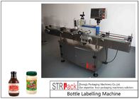 Verticale Zelfklevende Ronde Fles Etiketteringsmachine met PLC Controle 120 BPM