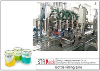 Industriële Automatische Vloeibare Vullende Lijn met Zuiger het Vullen Machine en Automatische Fles Labeler